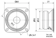 Твитеры Visaton Tw 6 NG 8 Ohm Cone Tweeter 100 w 12 DB /oct 5000 hz 1 /3 KHZ