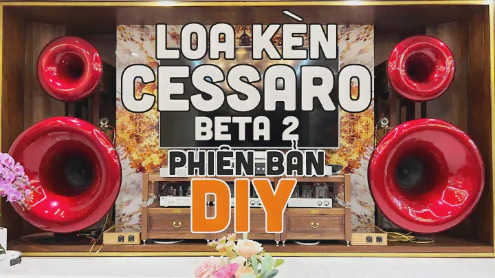 Clip test loa Cessaro Beta 2 phiên bản clone sử dụng Visaton TIW 300, Altec 288-16K, và Fostex T925A