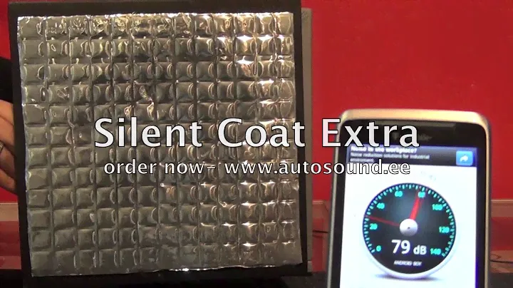 Lets test our Silent Coat noise damping materials
